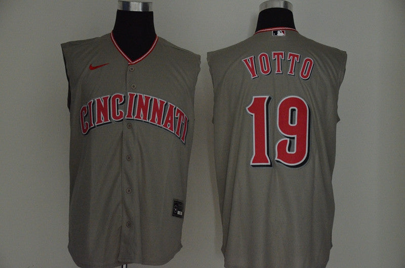 Joey Votto Cincinnati Reds gray jersey