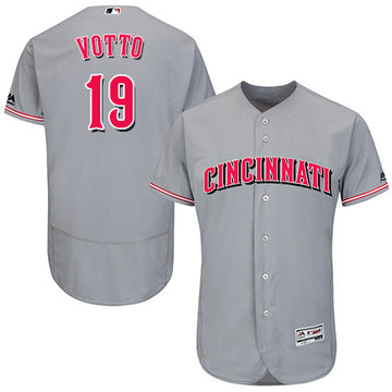 Joey Votto Cincinnati Reds gray jersey