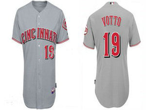 Joey Votto Cincinnati Reds grey jersey