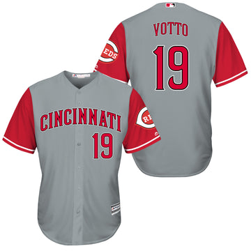 Joey Votto Cincinnati Reds grey jersey
