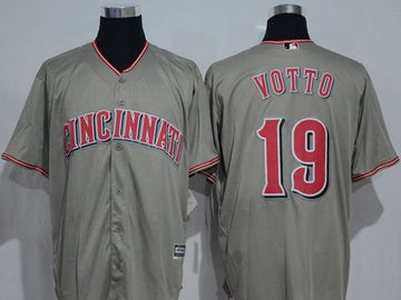 Joey Votto Cincinnati Reds grey jersey