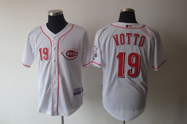 Joey Votto Cincinnati Reds white jersey