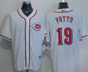 Joey Votto Cincinnati Reds white jersey