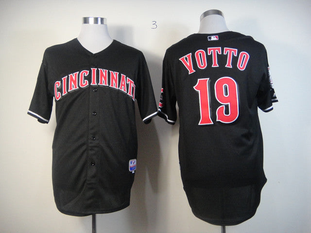 Votto Cincinnati Reds black Fashion jersey