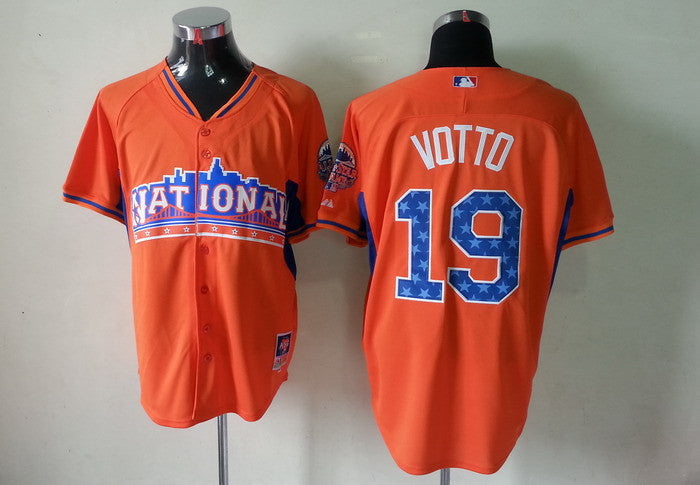 Votto Cincinnati Reds orange jersey