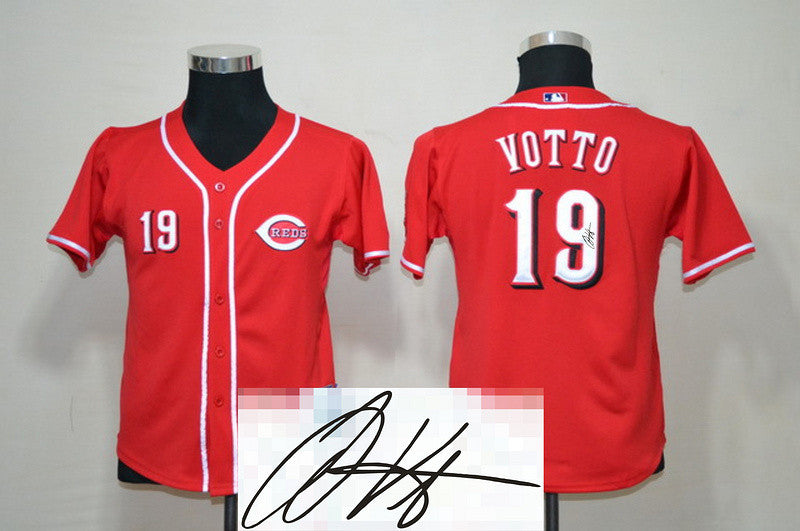 Votto Cincinnati Reds red jersey