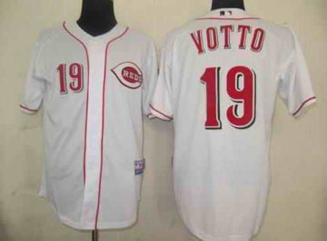 Votto Cincinnati Reds white jersey