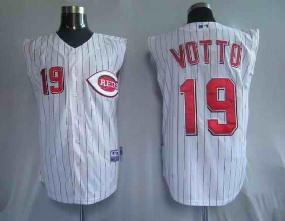 Votto Cincinnati Reds white jersey