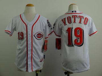 Votto Cincinnati Reds white jersey