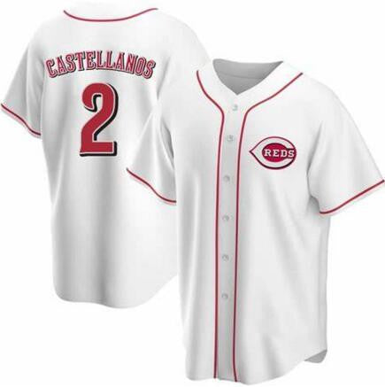 Nicholas Castellanos Cincinnati Reds white jersey
