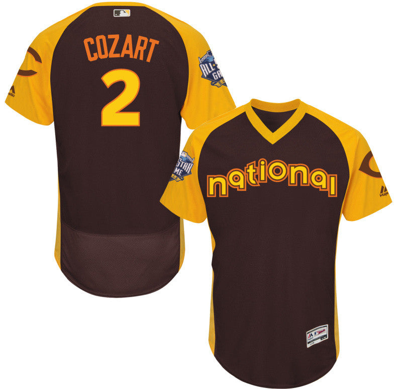 Zack Cozart Cincinnati Reds brown All-Star jersey