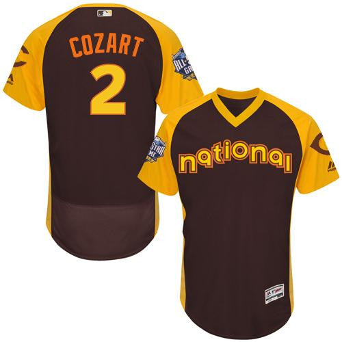 Reds Zack Cozart National League All-Star brown All-Star jersey