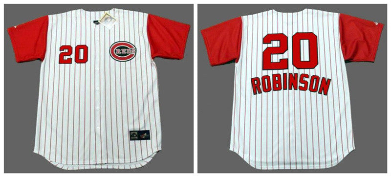 Frank Robinson Cincinnati Reds white Throwback jersey