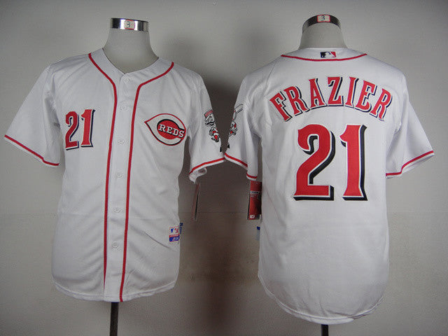 Frazier Cincinnati Reds white jersey