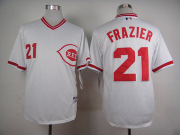 Frazier Cincinnati Reds white jersey