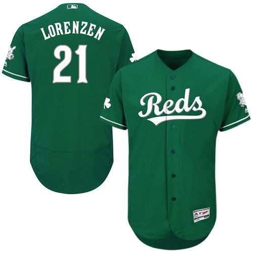 Michael Lorenzen Cincinnati Reds green jersey