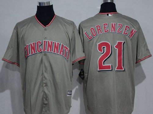 Michael Lorenzen Cincinnati Reds grey jersey