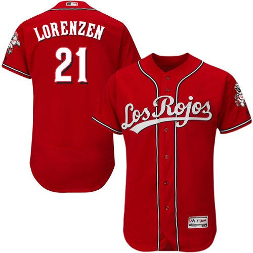 Michael Lorenzen Cincinnati Reds red Alternate jersey
