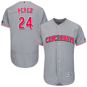 Tony Perez Cincinnati Reds gray jersey