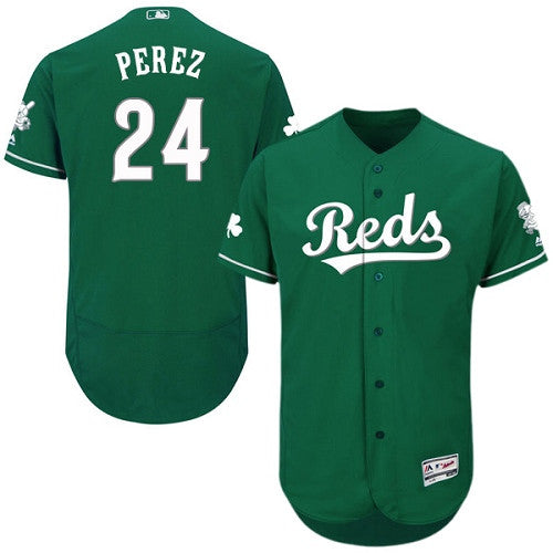 Tony Perez Cincinnati Reds green jersey