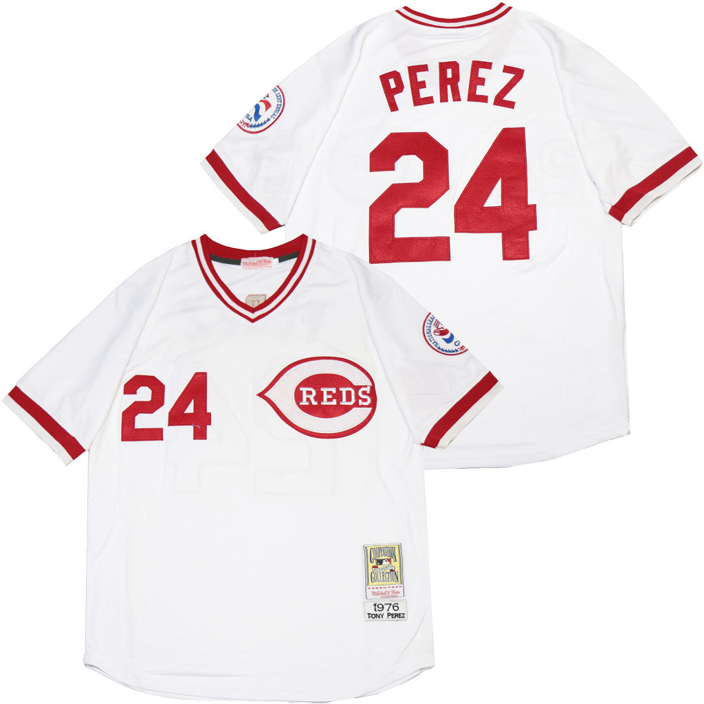 Tony Perez Cincinnati Reds white Throwback jersey