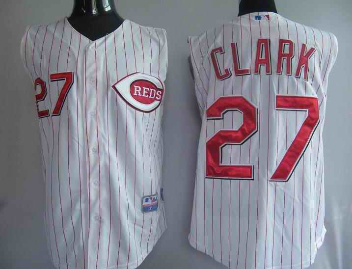 Clark Cincinnati Reds white jersey