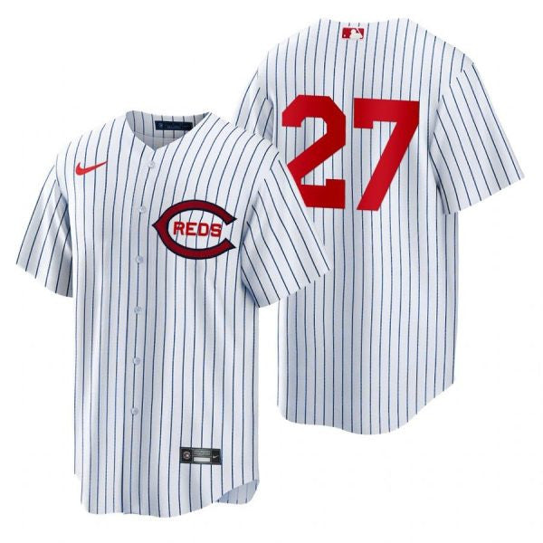 Jake Fraley Cincinnati Reds white jersey