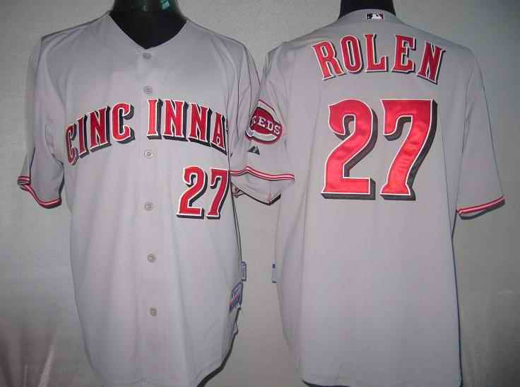 Rolen Cincinnati Reds grey jersey