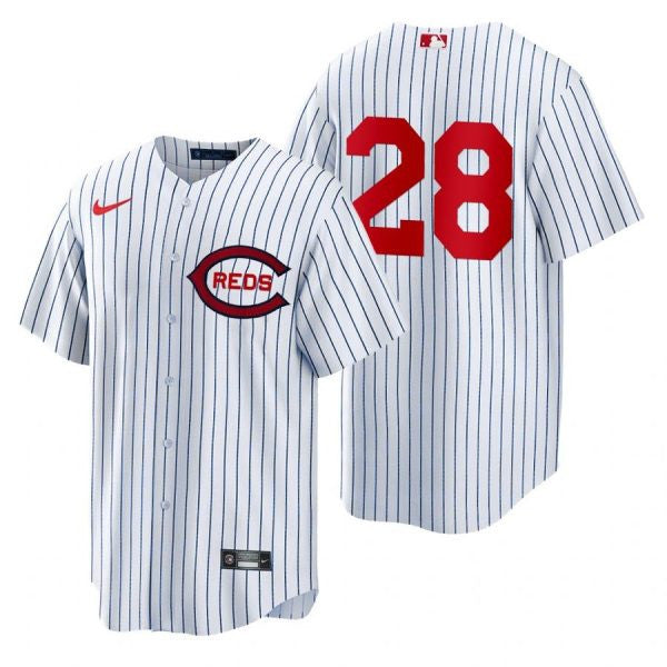 Austin Romine Cincinnati Reds white jersey