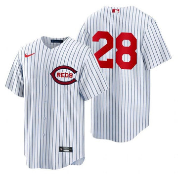Austin Romine Cincinnati Reds white jersey