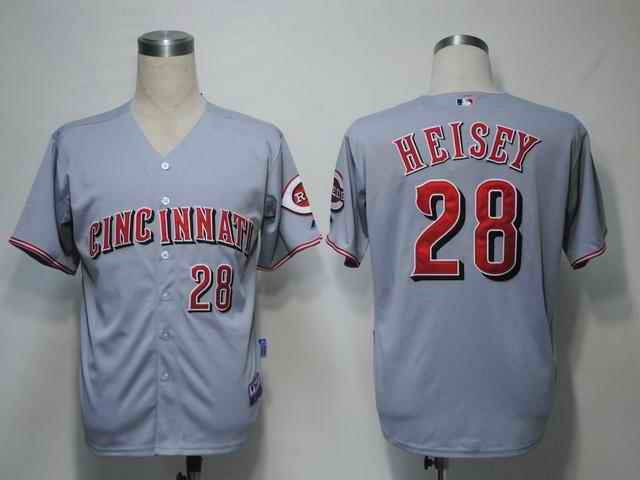 Heisey Cincinnati Reds grey jersey