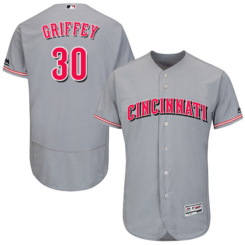 Ken Griffey Jr Cincinnati Reds gray jersey