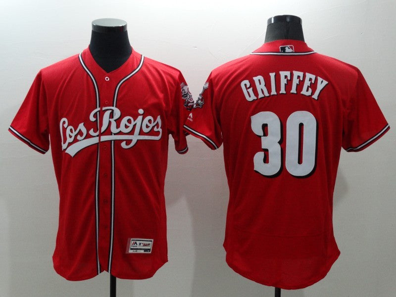 Ken Griffey Jr Cincinnati Reds red Alternate jersey