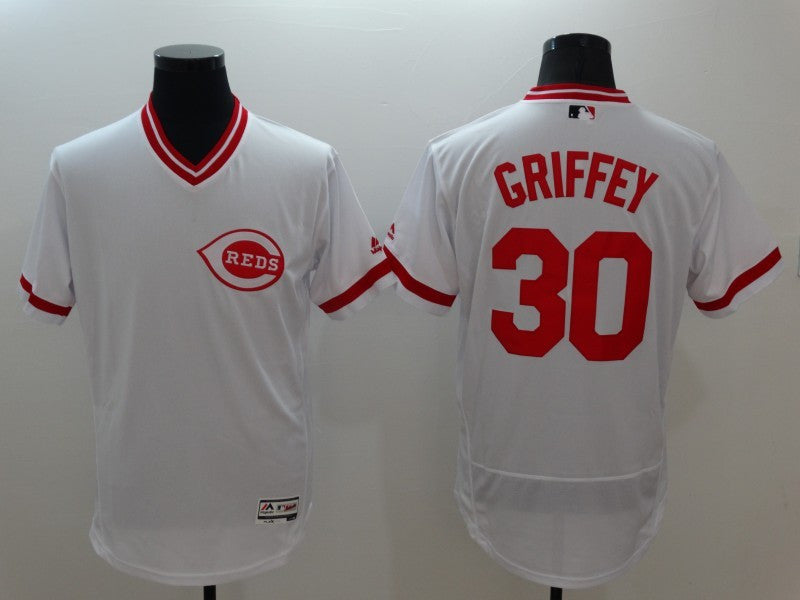 Ken Griffey Jr Cincinnati Reds white jersey