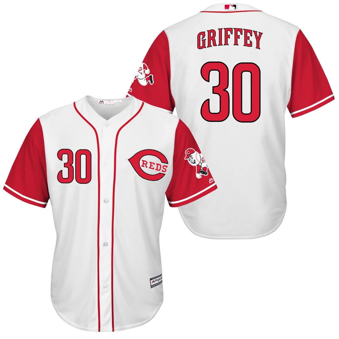 Ken Griffey Jr Cincinnati Reds white jersey