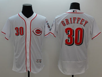 Ken Griffey Cincinnati Reds white jersey