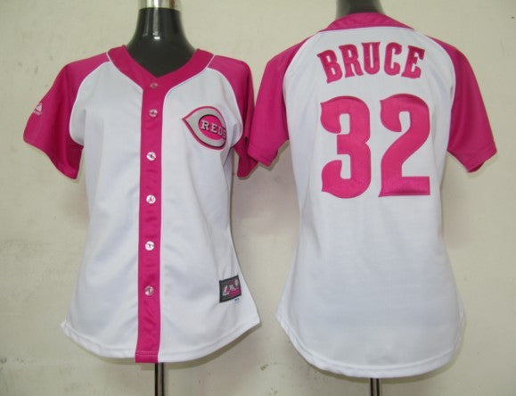 Bruce Cincinnati Reds pink jersey