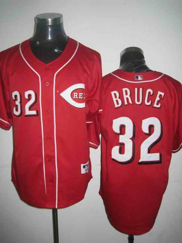 Bruce Cincinnati Reds red jersey