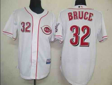 Bruce Cincinnati Reds white jersey