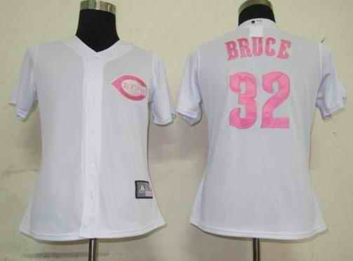 Bruce White Cincinnati Reds pink jersey