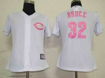 Bruce White Cincinnati Reds pink jersey