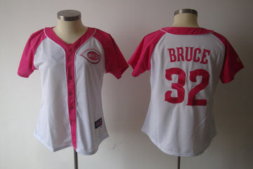 Bruce Cincinnati Reds white jersey