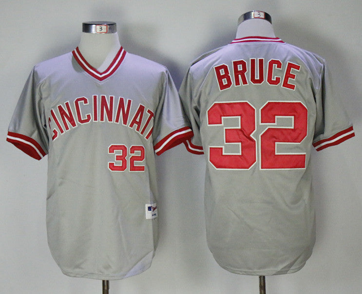 Jay Bruce Cincinnati Reds gray Throwback jersey