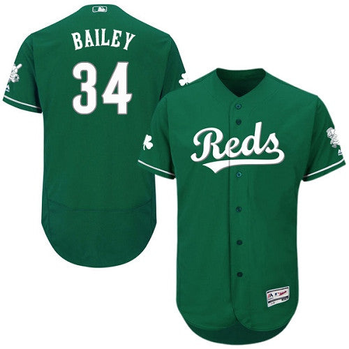 Homer Bailey Cincinnati Reds green jersey