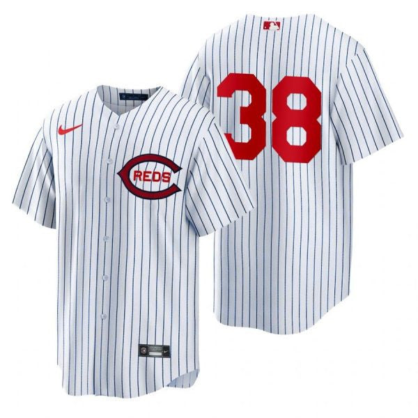 Justin Dunn Cincinnati Reds white jersey