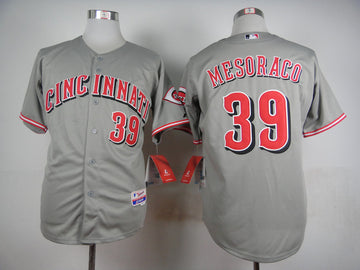 Mesoraco Cincinnati Reds grey jersey