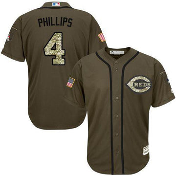 Brandon Phillips Cincinnati Reds green Salute To Service jersey