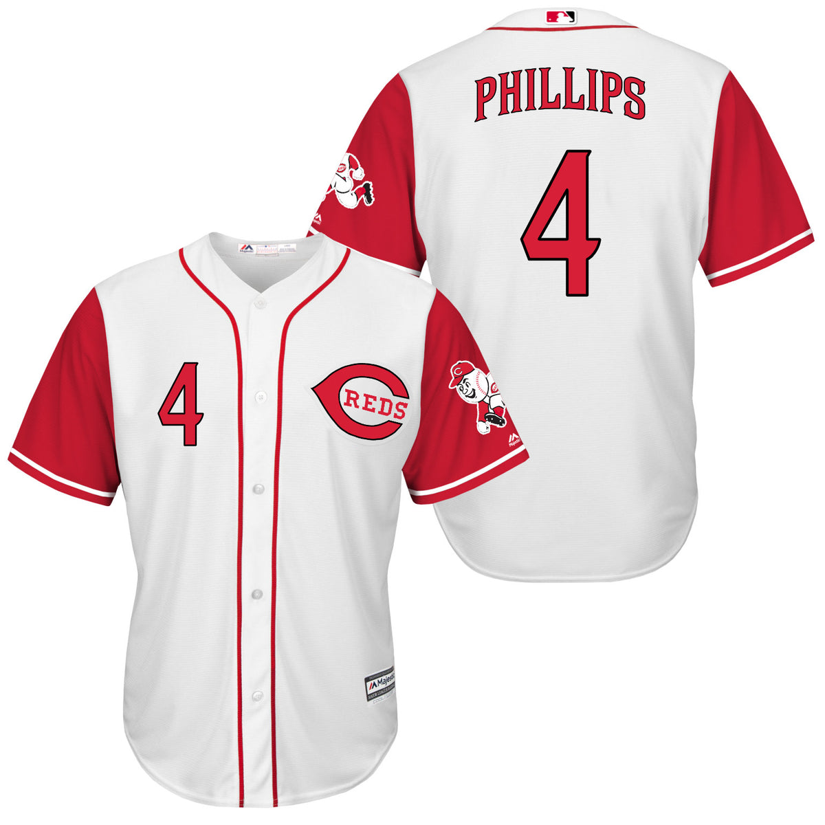 Brandon Phillips Cincinnati Reds white jersey