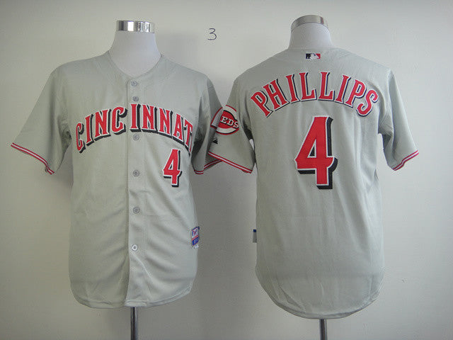 Phillips Cincinnati Reds grey jersey