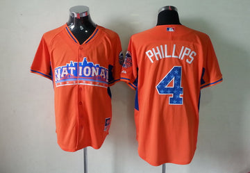 Phillips Cincinnati Reds orange jersey